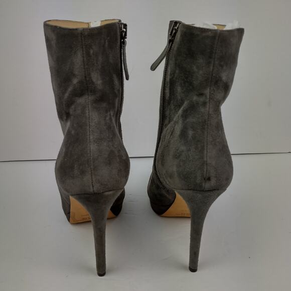 SAKS FIFTH AVENUE Suede Gray Boots Size 9 1/2 - Picture 4 of 16